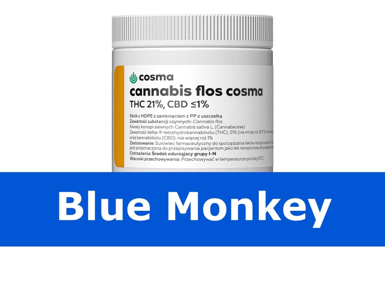 Blue Monkey od COSMA: Odmiany Medycznej Marihuany