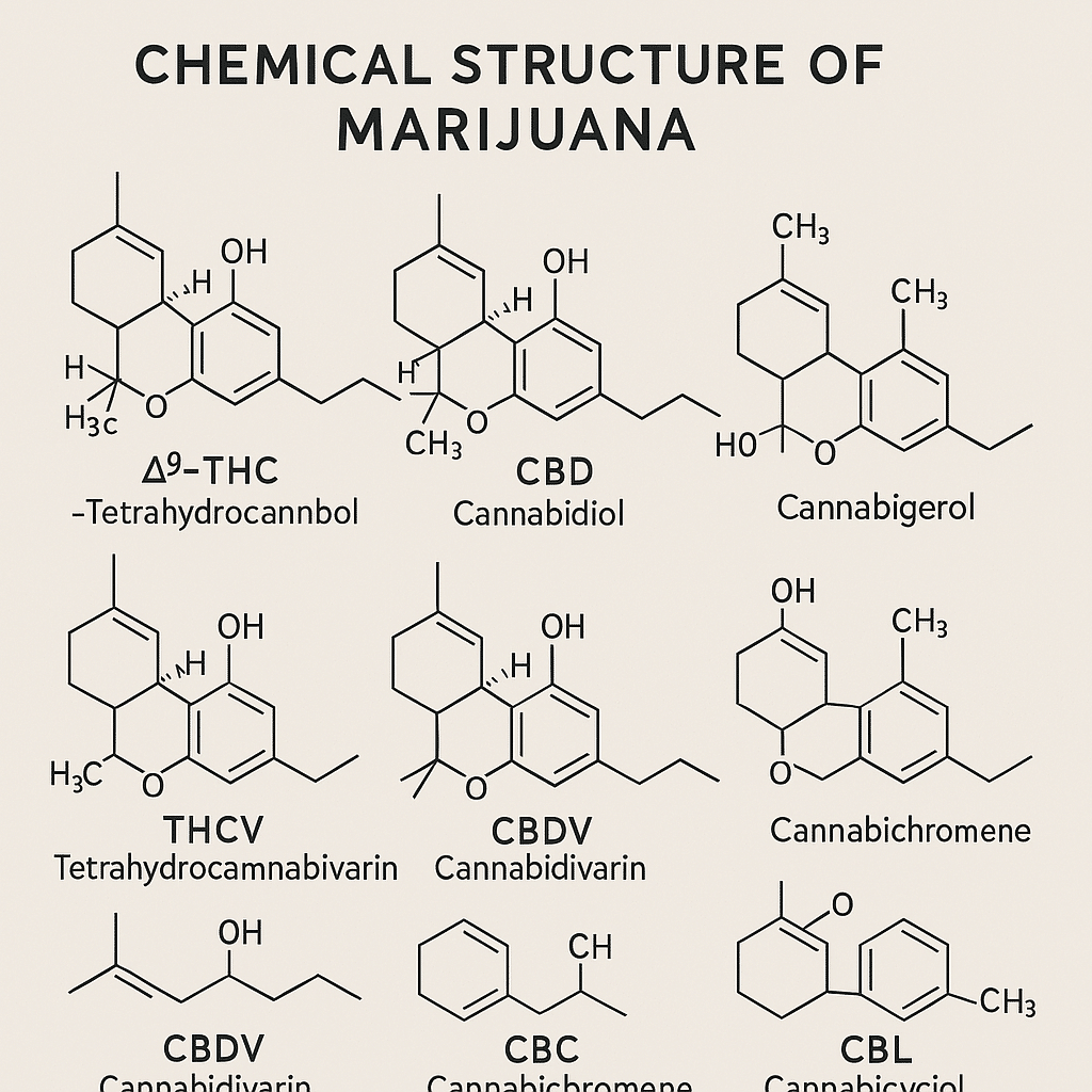 Skład chemiczny marihuany THC, CBD
