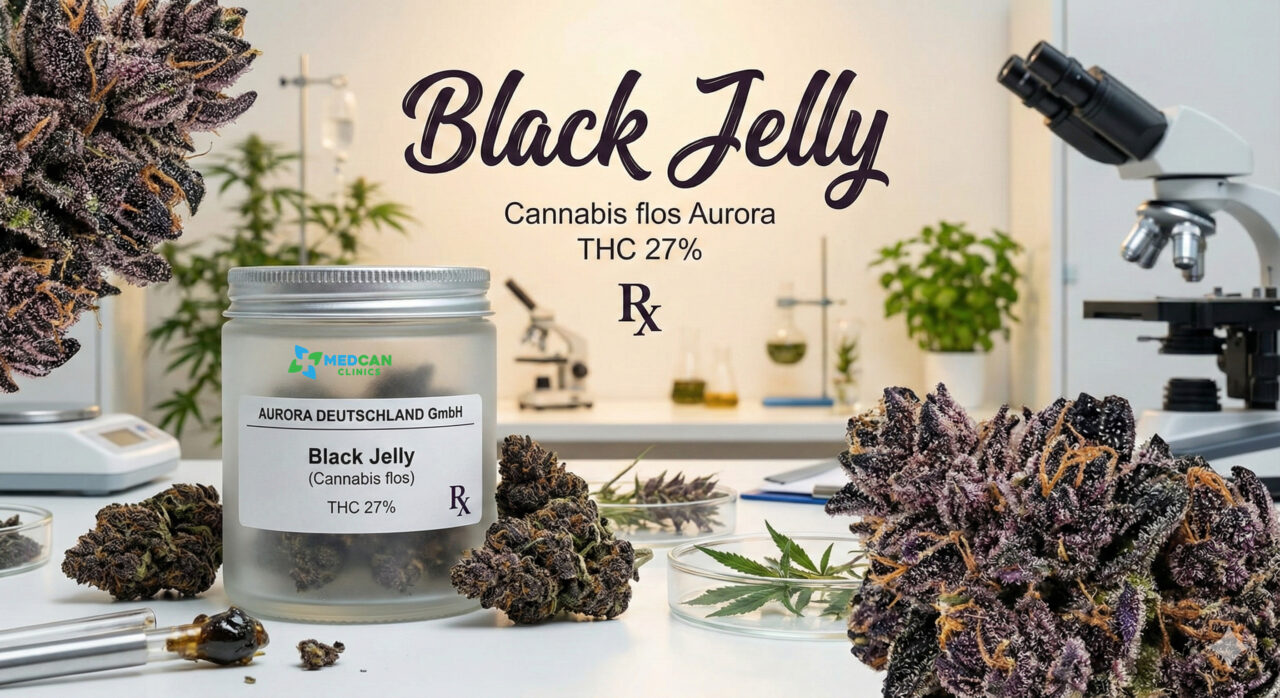 Black Jelly (Cannabis flos Aurora THC 27%) – odmiana medycznej marihuany