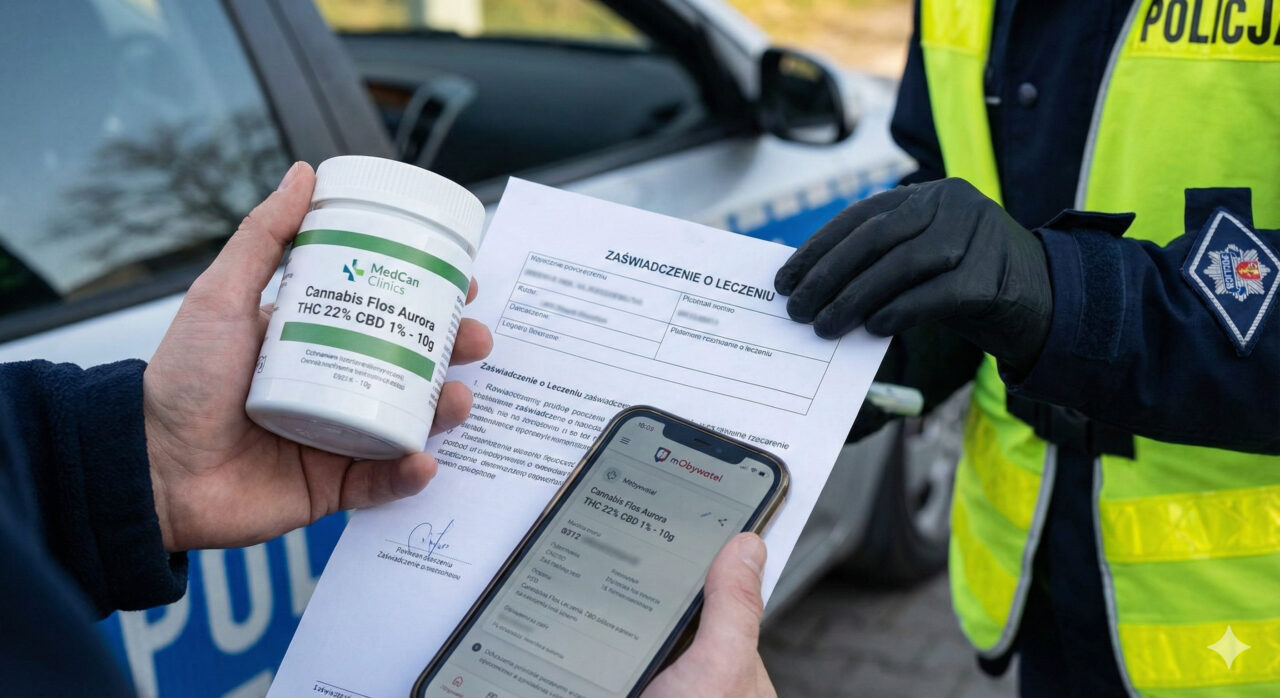 Kontrola policyjna a medyczna marihuana: Jakie dokumenty musi mieć przy sobie pacjent?